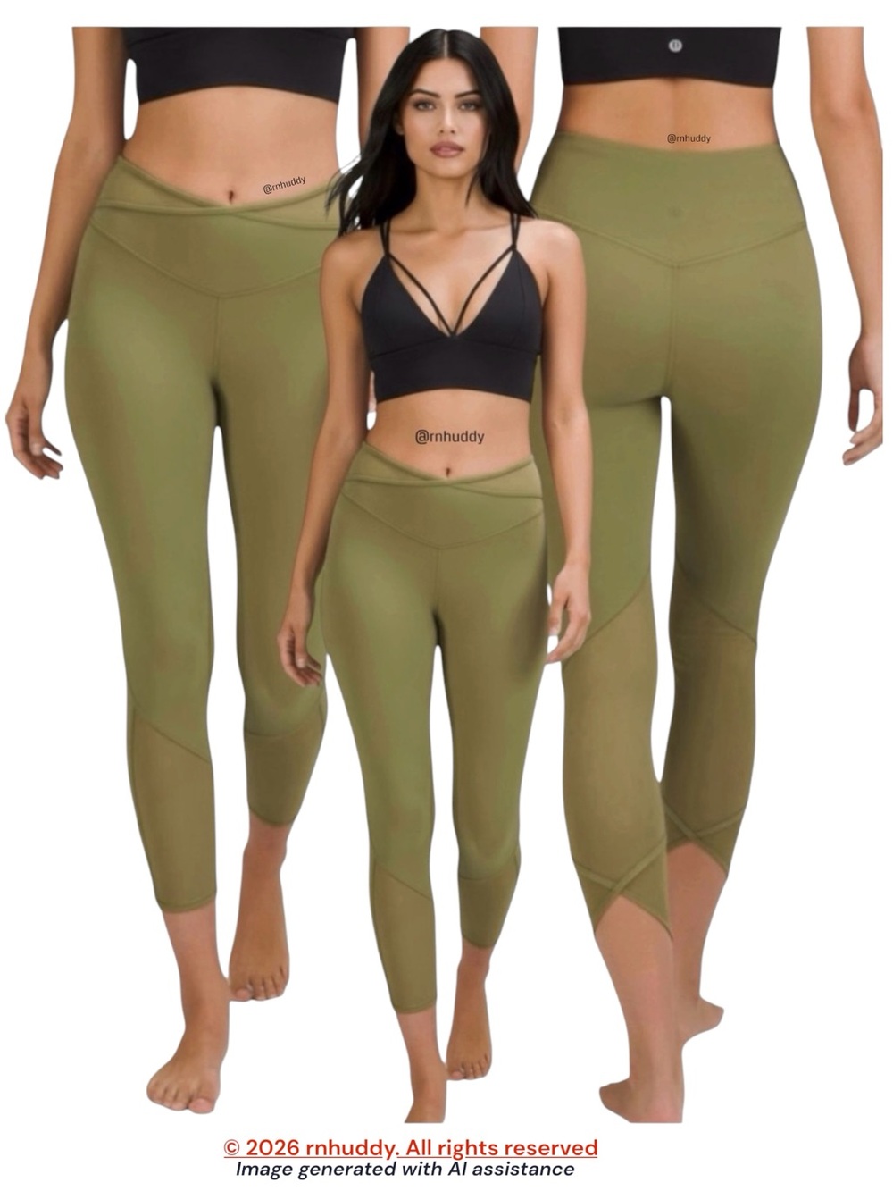Lululemon size 8 Nulu & Crisscross Mesh High Rise Crop